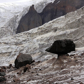 На  леднике Улу-Чиран